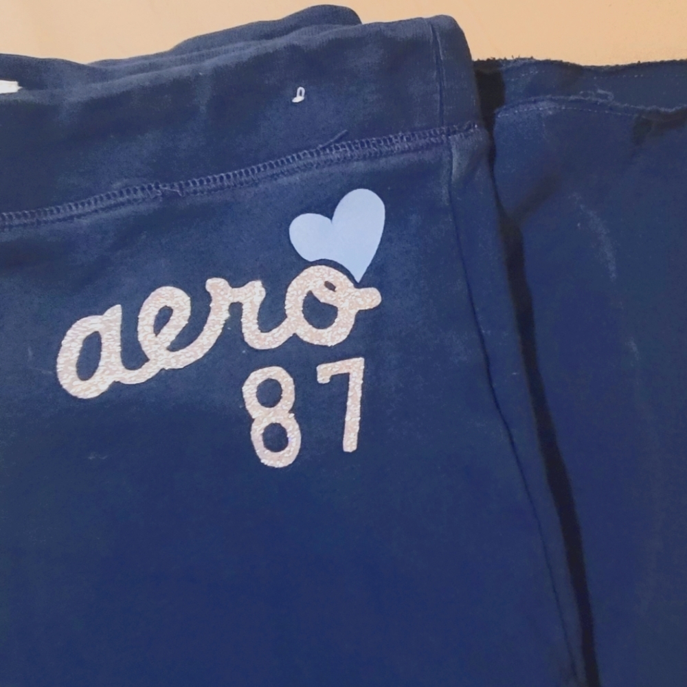 Aeropostale, medium, navy sweat pants, women